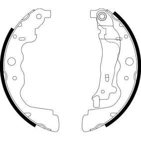 HELLA Bremsbackensatz 8DB 355 000-301