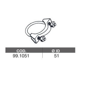 ASSO Auspuffschelle 99.1051