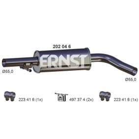 d'origine Nissan LAUREL ERNST Pot d'échappement intermédiaire 202046