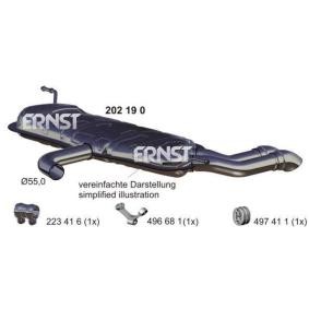 d'origine Audi Q8 ERNST Silencieux arrière 202190