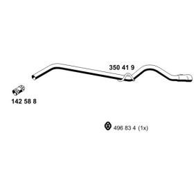originalios Mercedes-Benz 123 Serija ERNST Išmetimo vamzdžiai 350419