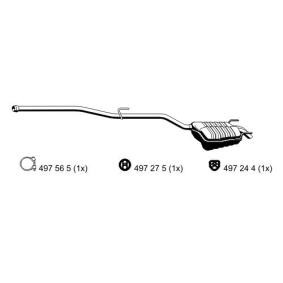 original Mercedes-Benz GL ERNST Slutdämpare 351188