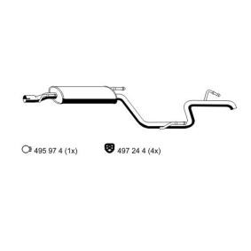 d'origine Mercedes-Benz VIANO ERNST Pot silencieux 385039