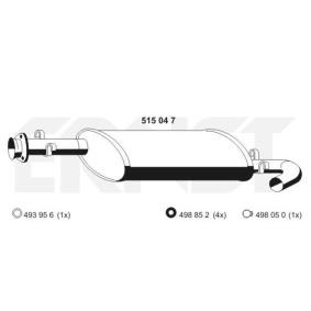 Costo silenziatore centrale PEUGEOT 206 ERNST 515047