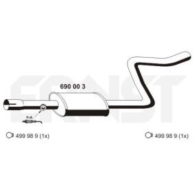 d'origine Nissan LAUREL ERNST Tuyau d'échappement intermédiaire 690003