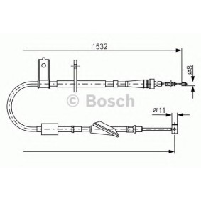BOSCH Câble de frein à main 1 987 482 093