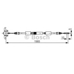 BOSCH Tautrekk, håndbremse 1 987 482 128