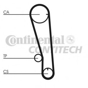 CONTITECH Courroie de distribution CT665