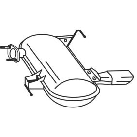 VEGAZ Bakre eksospotte BS-380