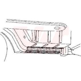 VAN WEZEL Längsträger vorne links, hinter der Achse 3070301