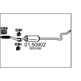 Купить MTS Средний глушитель выхлопных газов 01.50902