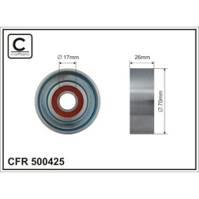 CAFFARO Spannrolle, Keilrippenriemen 70mm 500425