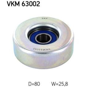 SKF Deflection / Guide Pulley, v-ribbed belt VKM 63002