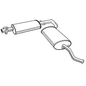 d'origine Fiat DUCATO VEGAZ Silencieux PGS-284ERNS