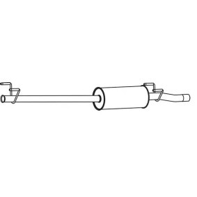 VEGAZ Silencieux intermédiaire VS-502