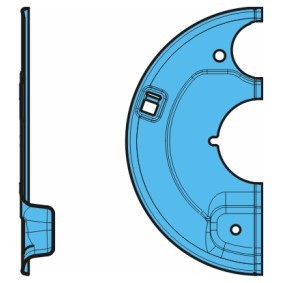 BPW Tôle de recouvrement, tambour de frein 03.010.95.15.0