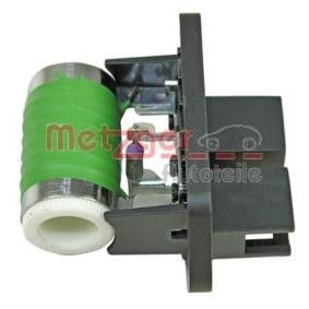 METZGER Voorschakelweerstand, ventilator airconditioning 0917338