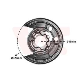 VAN WEZEL Splash Panel, brake disc 1651373
