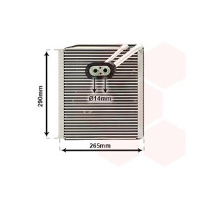 VAN WEZEL Évaporateur de climatisation 8300V294