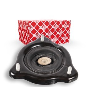 FEBI BILSTEIN Fjäderbenslagring framaxel höger, utan kullager, Gummi 106135