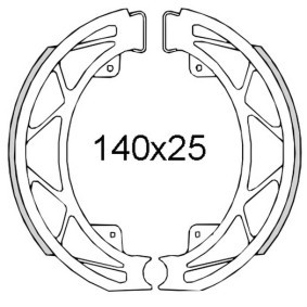 RMS Remblok / voering, trommelrem 22 512 0560