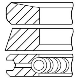 Купить GOETZE ENGINE Комплект поршневых колец 08-422000-00