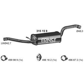 315159 Scarico centrale ERNST PEUGEOT 206 prezzo