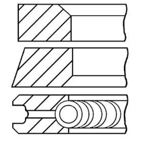 Купить GOETZE ENGINE Комплект поршневых колец 08-123400-00