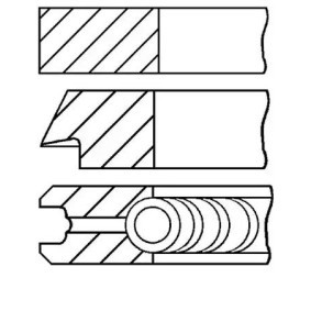 GOETZE ENGINE Juego de aros de pistón 08-124000-00