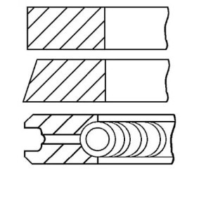 Купить GOETZE ENGINE Комплект поршневых колец 08-152000-00