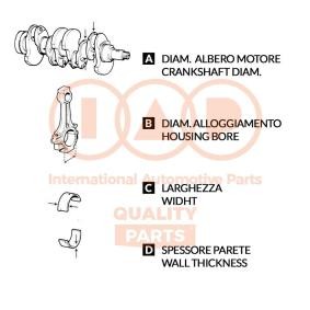 IAP QUALITY PARTS Casquillo del cojinete, biela 107-13074