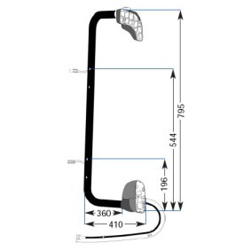 MEKRA Holder, ytterspeil 58.5752.200H