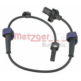 METZGER Senzor, stevilo obratov kolesa zadnja os desno, 2-polen 09001053
