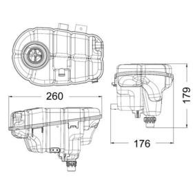 MAHLE Utjevningsbeholder, kjølemiddel CRT 60 000S