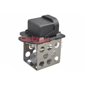METZGER Voorweerstand, elektromotor koelventilator 0917367