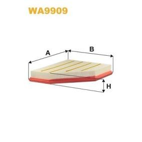 WIX FILTERS Luftfilter Länge: 275 mm, Filtereinsatz WA9909