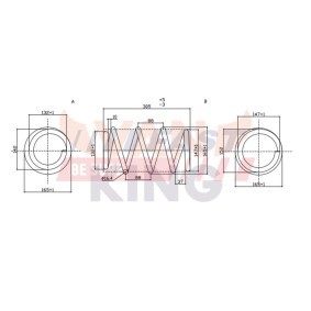 FAST Spiralfjäder framaxel, vridfjäder FT12230K