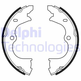 Spletna trgovina z DELPHI Komplet zavorne celjusti, rocna zavora LS2173