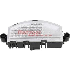 METZGER Regelaar, interieurventilator 0917689