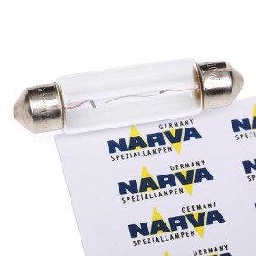 NARVA Gloeilamp, kentekenplaatverlichting 12V 10W, Buislamp, SV8.5 173143000
