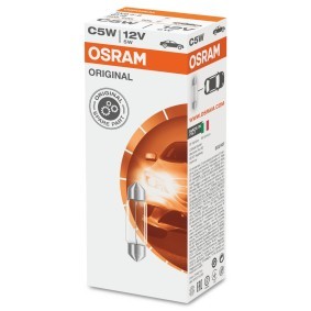 OSRAM Gloeilamp, kentekenplaatverlichting 12V 5W 35 mm, C5W, SV8.5-8 6418