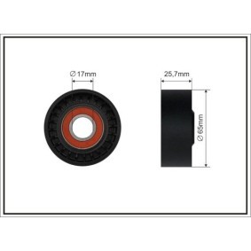 CAFFARO Poulie, tendeur de courroie d'accessoire 65mm 500650