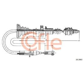 COFLE Cable de embrague 92.18.2663