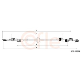 COFLE Kabel, manuel gearkasse 92.2CB.OP002