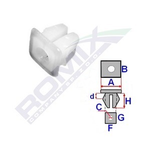 ROMIX Clip, listón 15002