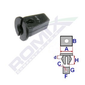ROMIX Clip, Zier- / Schutzleiste 15506