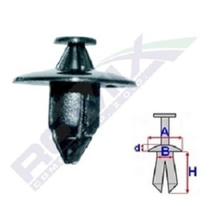 ROMIX Klips, pynte- / beskyttelseslist B16782