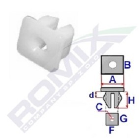 Spletna trgovina z ROMIX Spojka, Okrasna- / zascitna letev B22025