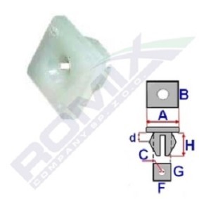 ROMIX Clip, Zier- / Schutzleiste B23204