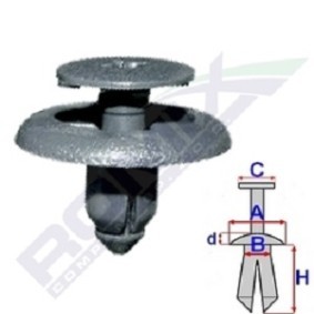 ROMIX Clip, Zier- / Schutzleiste B25276